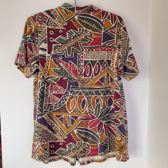 Vtg tribal inspired flowy tee - Picture 2 of 5